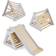 Costway 4 in 1 Climbing Triangle with Slide