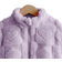 Shein Baby Girls Casual Chic Heart Pattern Fluffy Long Sleeve Stand Collar Jacket