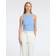 Selected Femme SLFAnna O-neck Striped Tank Top - Cornflower Blue/White