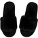 Shein Black Minimalist Fuzzy Bedroom Slippers