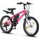 Licorne Bike Guide Premium 20in - Pink/White Kids Bike
