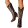 Shein Women New Autumn Forest Style Brown Outdoor Fashionable Western Embroidery Boots Cowboy Boots For Women