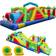 Costway Inflatable Obstacle Course Bounce House with Dual Slides 2 680W Blower