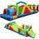 Costway Inflatable Obstacle Course Bounce House with Dual Slides 2 680W Blower