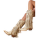 Shein Brown Cowgirl Western Boots Fringe Tassel Chunky High Heels Mid Calf Slip On Retro Casual Fashion Women Ridding Shoes
