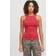 JJXX Jxforest STR Sl Wash Rib Top JRS - Racing Red