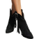 Shein Women's Fashion Fringe Decor Slip-On Boots - Solid Color