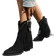 Shein Women's Fashion Fringe Decor Slip-On Boots - Solid Color