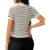 Shein Womens Lapel Preppy Striped ButtonDown Sweater