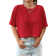 Shein Red Knit Oversized T-Shirt For Women