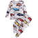 Shein pcs Baby Boy Snug Fit Car Printed Crew Neck Long Sleeve Top And Pants Casual Sleepwear Set