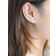 Shein Pair Of Copper Inlaid Cubic Zirconia Bowknot Earrings