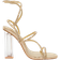 Quiz Gold Diamante Strappy Heeled Sandals