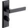 Designer Levers Balmoral Lever Lock Bathroom Door Handle Matt Black 2pcs 129x50mm