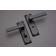 Designer Levers Balmoral Lever Lock Bathroom Door Handle Matt Black 2pcs 129x50mm