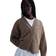 Nike Sportswear Phoenix Fleece Over-Oversized Graphic Cardigan - Mink Brown