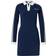 adidas Knitted Polo Dress - Night Indigo/Off White