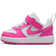 Nike Court Borough Low Recraft Shoes - White/Laser Fuchsia