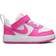Nike Court Borough Low Recraft Shoes - White/Laser Fuchsia