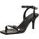 Michael Kors Darrington Crackled Leather Sandal - Black