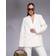 River Island Gräddvit Kavaj I Oversize Del Av Set - Vit/A