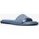 Michael Kors Dana Logo Embossed Denim Slide Sandal - Blue