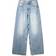 Bershka Super Baggy Wide Leg Jeans - Light Wash Blue