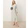 Y.A.S Tie Waist Maxi Shirt Dress - Green/Cream Stripe