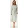 Y.A.S Tie Waist Maxi Shirt Dress - Green/Cream Stripe
