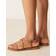 Glamorous Platta Sandaler Med Nitar - Bruna