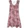 Bershka Frill Detail Tie Back Mini Dress - Pink Paisley