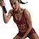 Nike Pro Indy Training Dri-FIT Medium Support Plunge Sports Bra - Burgundy/Red