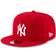 New Era Mens York Yankees Scarlet Red 9Fifty Adjustable Snapback