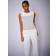 Mos Mosh Mmaubin Sl Stripe Knit Top Strik - Ecru