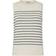 Mos Mosh Mmaubin Sl Stripe Knit Top Strik - Ecru