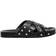 Michael Kors Irene Studded Leather Flat Sandaler - Black