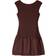 Bershka Shirred Puffball Mini Dress - Burgundy