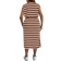Shein Plus Size Knitted Striped Maxi Dress - Autumn/Winter
