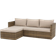 Sunfun Sofagruppe Larvik Natur Loungesett, 1 Bord inkl. 1 Soffor