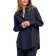 Moshi Moshi Mind Gaia Shirt Poplin Dam Långärmade Skjortor - Dark Navy