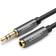 Hpa Hörlursförlängningskabel AUX 3,5 mm Minijack 1m Silver 1m