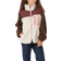 Neo Noir Eagle Contrast Teddy Jacket - Burgundy