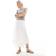 Hollister Asymmetrical Hem Maxi Skirt - White
