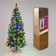 Shatchi Slim Pre Lit Pencil 7ft Green Christmas Tree 213.4cm