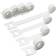 Luxorparts Kabelsamler 8-pk. Hvit
