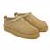 XY London 'Zoe' Aztec Faux Fur Slip On Micro Slippers Light Tan