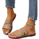 Shein Korean Style Casual Flat Slippers For Women Summer Open Toe Woven Roman Sandals Suitable For Dresses Beach Apartment White Beige Black Orange Yellow P