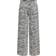 Only Højtaljede Jeans Med Vide Ben Og Zebraprint - Hvid