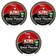 KIWI Svart Skopolering 50 ml x 3 Burkar