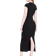 Wild Fable Women's RibKnit Short Sleeve Maxi TShirt Dress Black